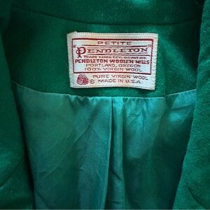 Pendleton Emerald Wool Blazer